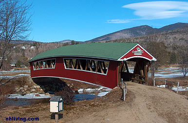 A view of the Jackson New Hampshire Covered Bridge - Rick Rock photo from NH Living.com